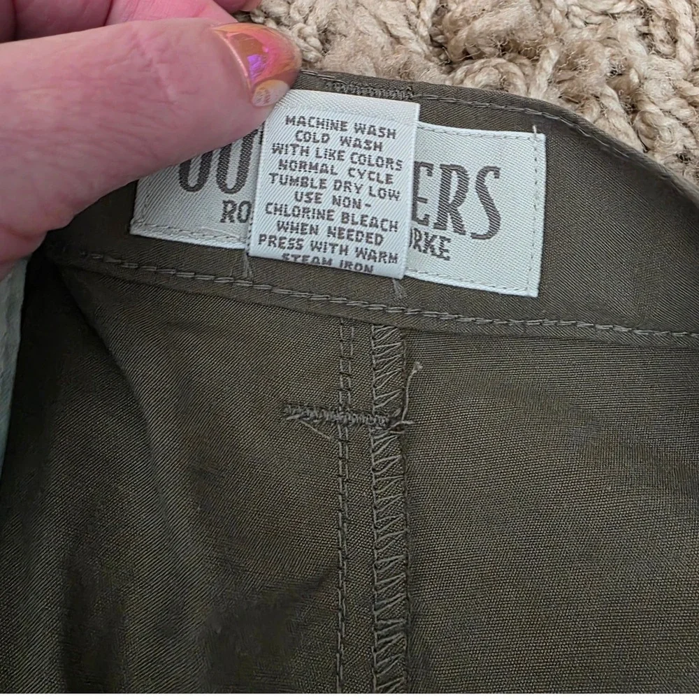 Roundtree Yorke Mens Convertible Cargo Pants‎ Zip Off Legs Basil Sz 40x30